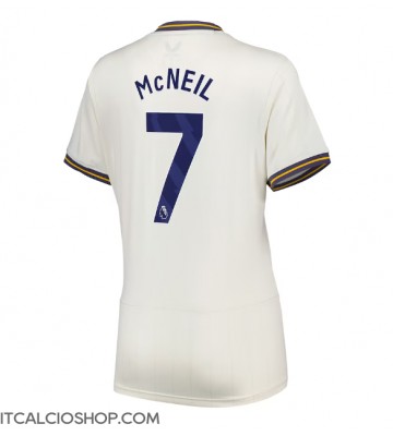 Everton Dwight McNeil #7 Terza Maglia Femmina 2024-25 Manica Corta
